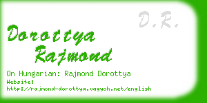 dorottya rajmond business card